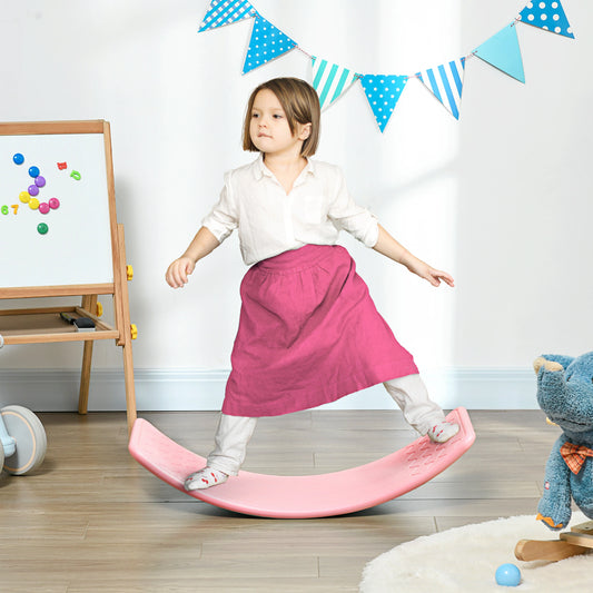 32.3" Balance Board, Wobble Board, Kids Rocker, Montessori Toy, Pink Baby Gym & Playmats Pink at Gallery Canada