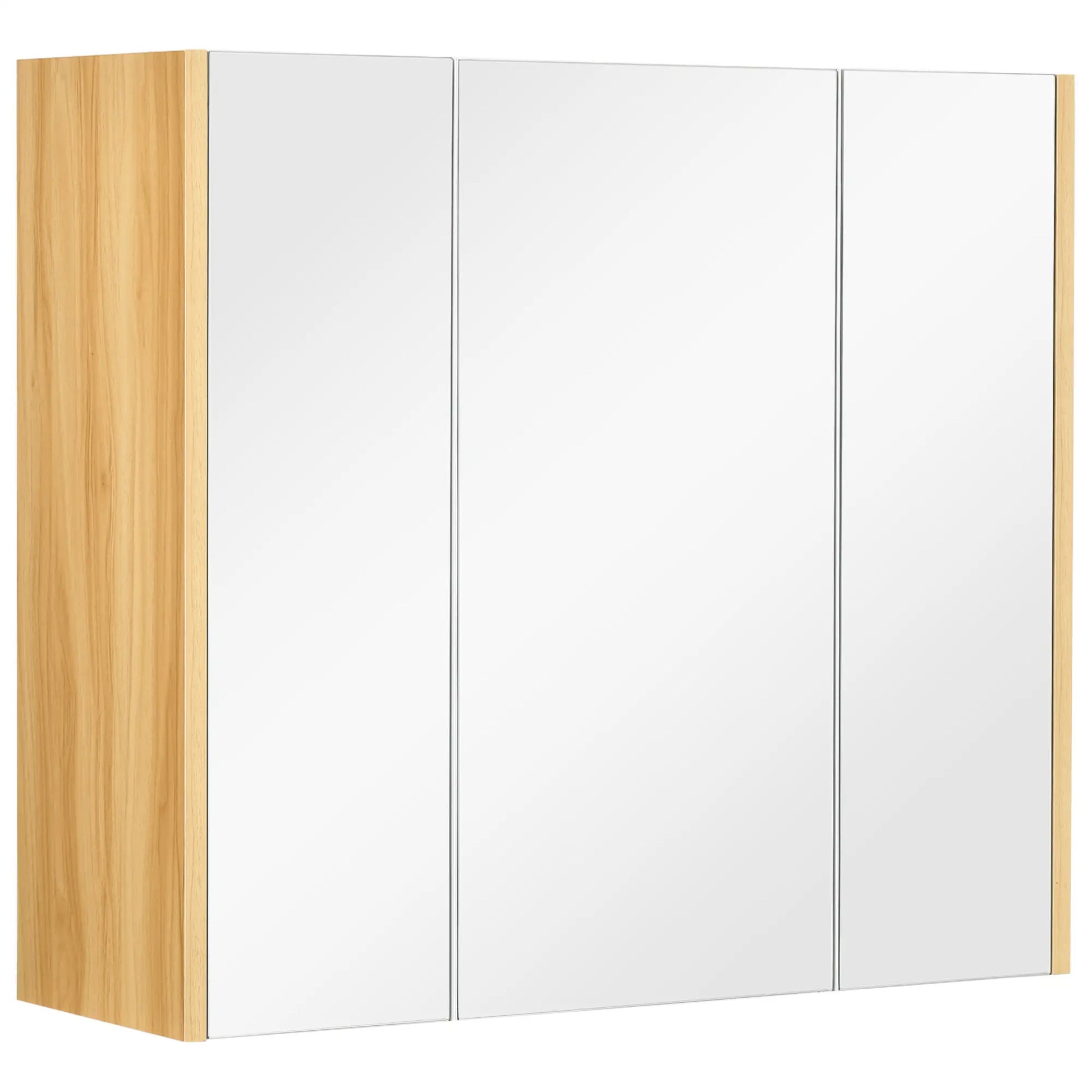 Wall Mounted Medicine Cabinet, Mirror, 3 Doors, Adjustable Shelves, White Mirror Medicine Cabinets at Gallery Canada