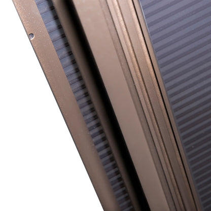 10x10 Ft Hard Top Gazebo, Heavy Duty Canopy, Sun Shade, Coffee, Beige Gazebos at Gallery Canada