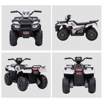 12V Kids ATV Quad, 4 Wheeler, Battery Powered, Ages 37-60 Months, White Electric Toy Cars at Gallery Canada