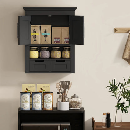Bathroom Wall Cabinet, Medicine Cabinet, With Shelf, Black Wall Mounted Cabinets at Gallery Canada