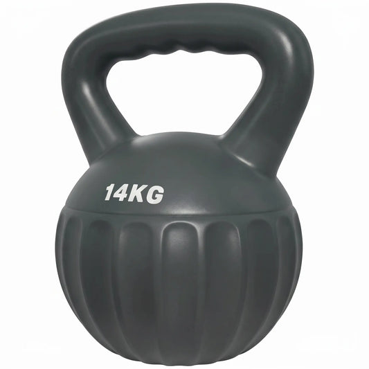31 lbs Kettlebell, Non-Slip Handle For Home Gym, Grey Strength Training Equipment Grey at Gallery Canada