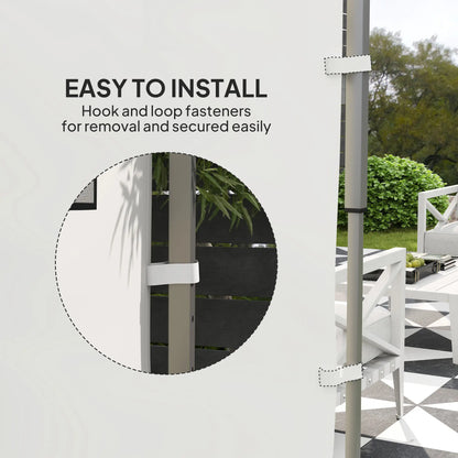 Instant Canopy Sidewall, 10 x 10 ft, 1 Pack, White Gazebo Sidewalls at Gallery Canada