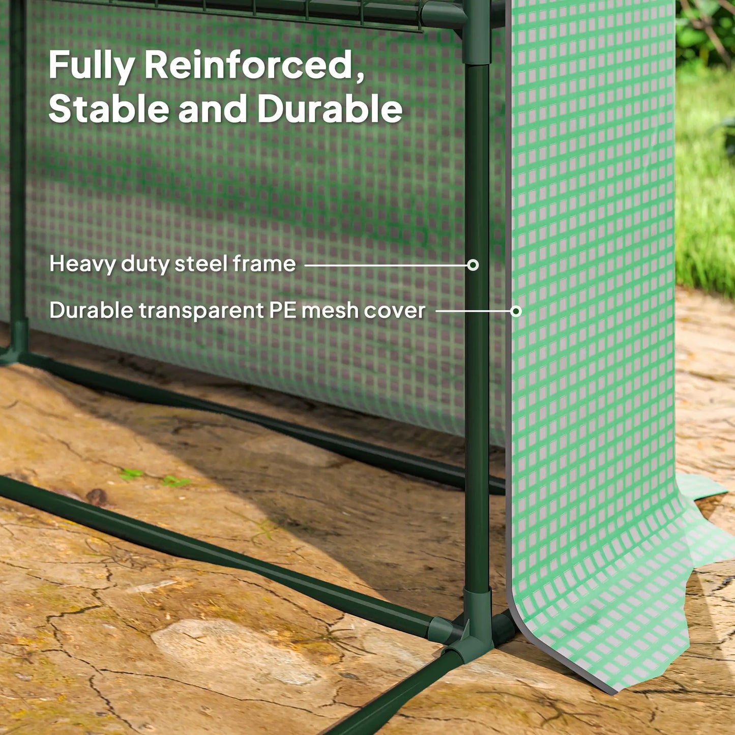 8' x 6' x 7' Portable Walk-In Greenhouse, 18 Shelves, Water/UV Resistant Cover, Roll Up Door Walk In Greenhouses at Gallery Canada