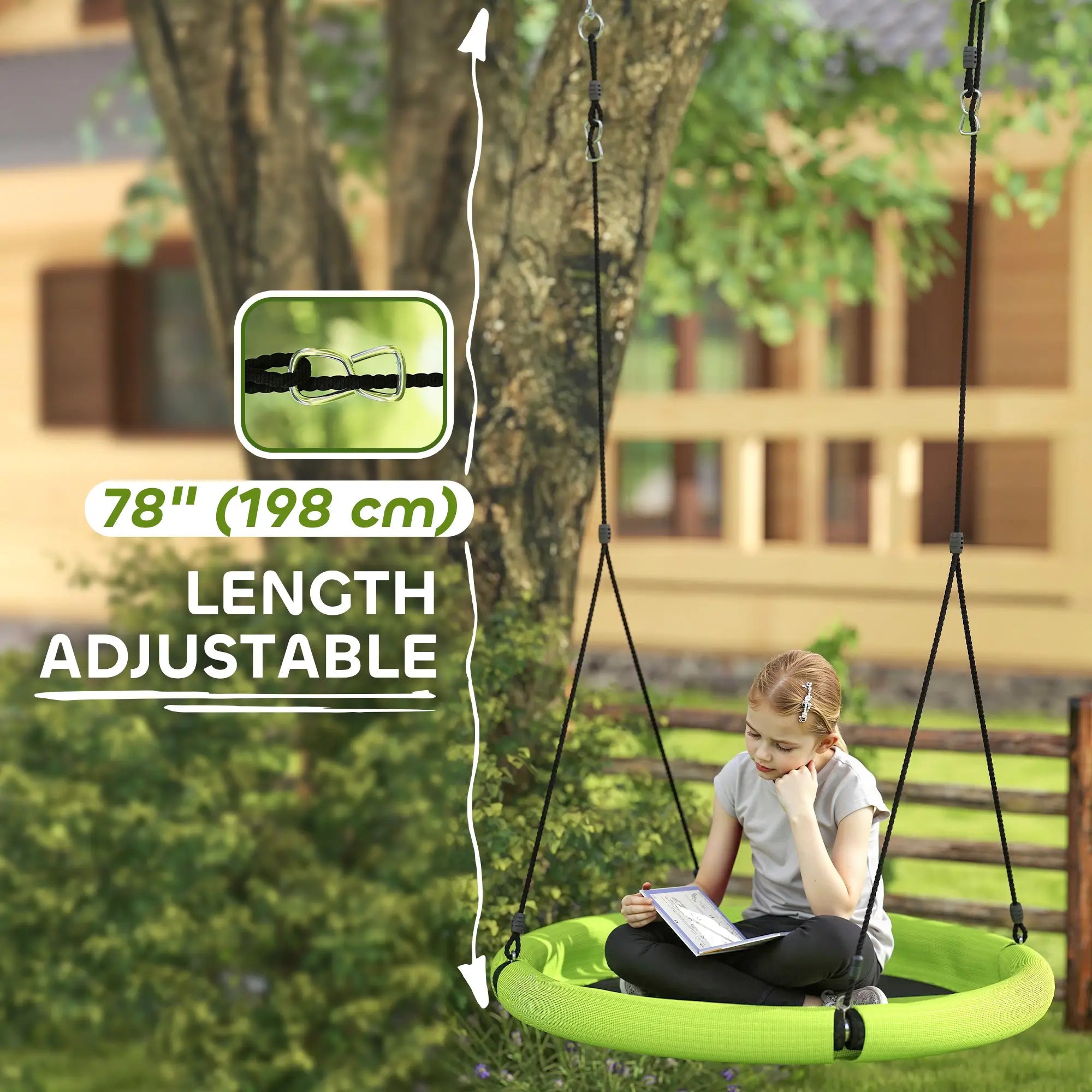 100cm Diameter Nest Seat For Kids, Height Adjustable, Outdoor Playground Garden Gym Sets & Swings at Gallery Canada