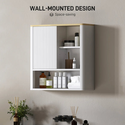 Bathroom Wall Cabinet, Medicine Cabinet with Adjustable Shelves, White Bathroom Cabinets at Gallery Canada