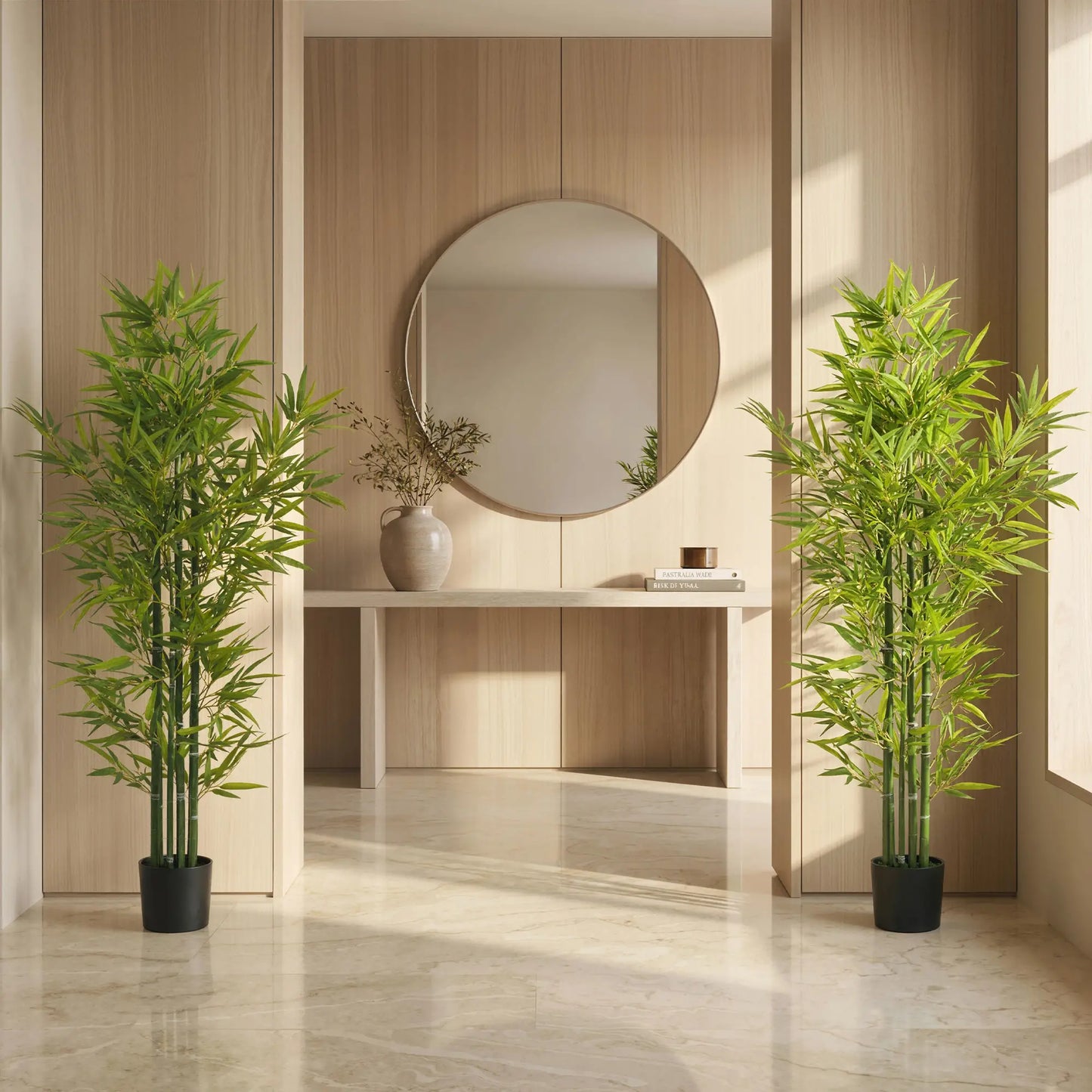 5FT Artificial Bamboo Tree, Faux Decorative Plant, Set of 2 Artificial Trees at Gallery Canada