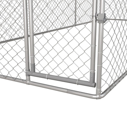 19.7' x 7.5' x 4.9' Outdoor Dog Kennel, Waterproof UV Resistant Cover, Silver Houses, Kennels & Pens at Gallery Canada
