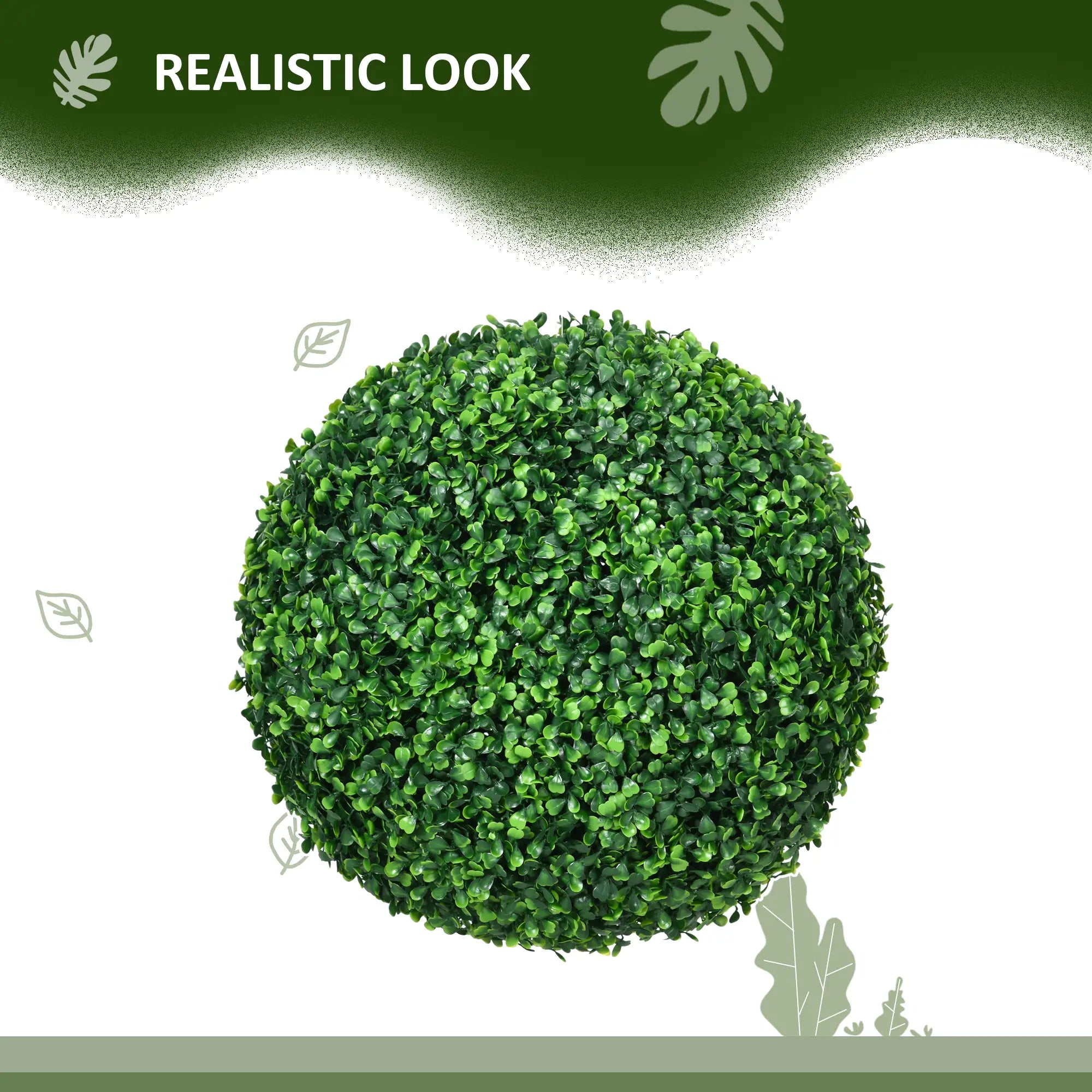 Artificial Tree Boxwood Topiary Balls, 15.7 Inch, 2 Pack Artificial Trees at Gallery Canada
