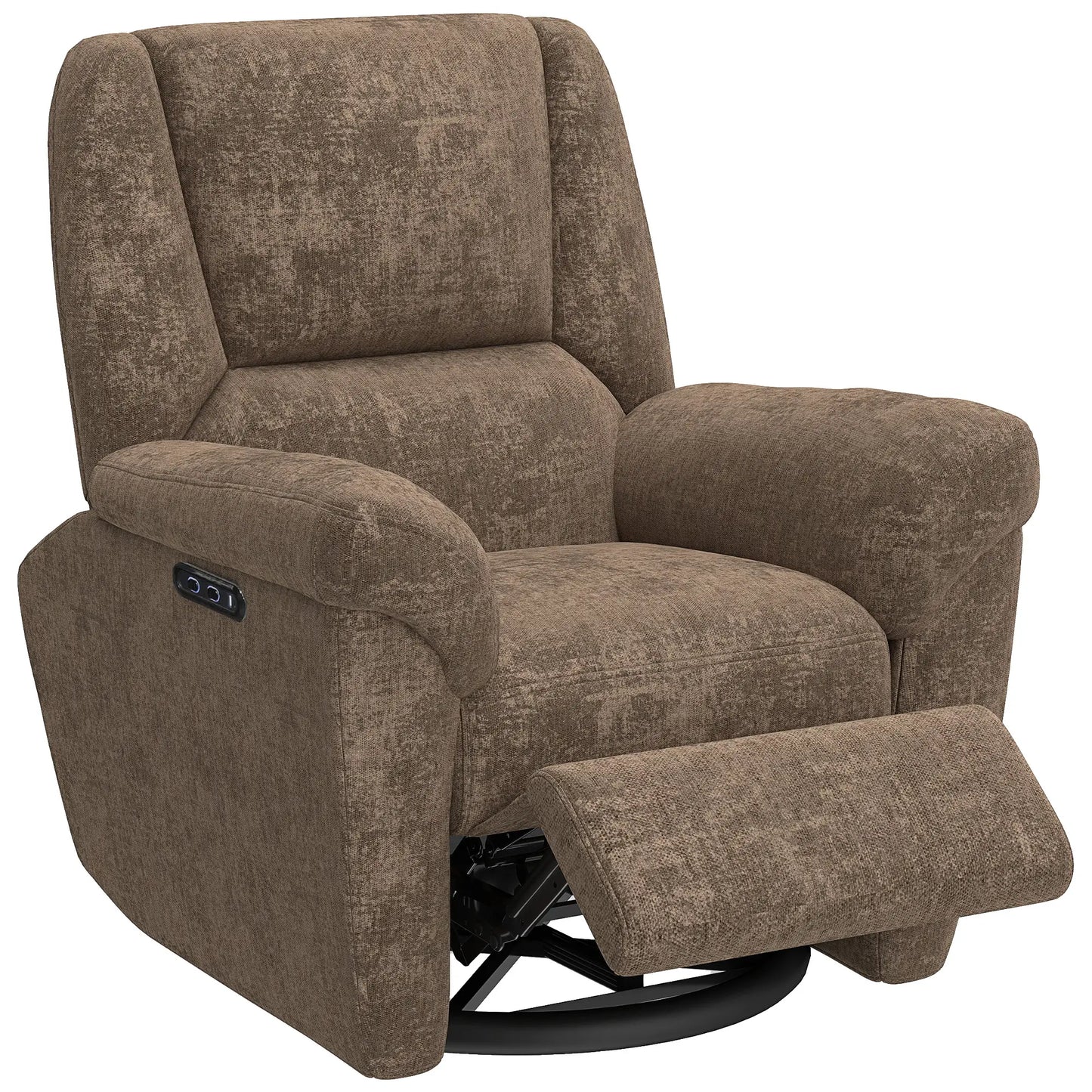 Fabric Recliner Chair, USB Ports, Swivel Rocking Footrest Sofas & Reclining Chairs at Gallery Canada
