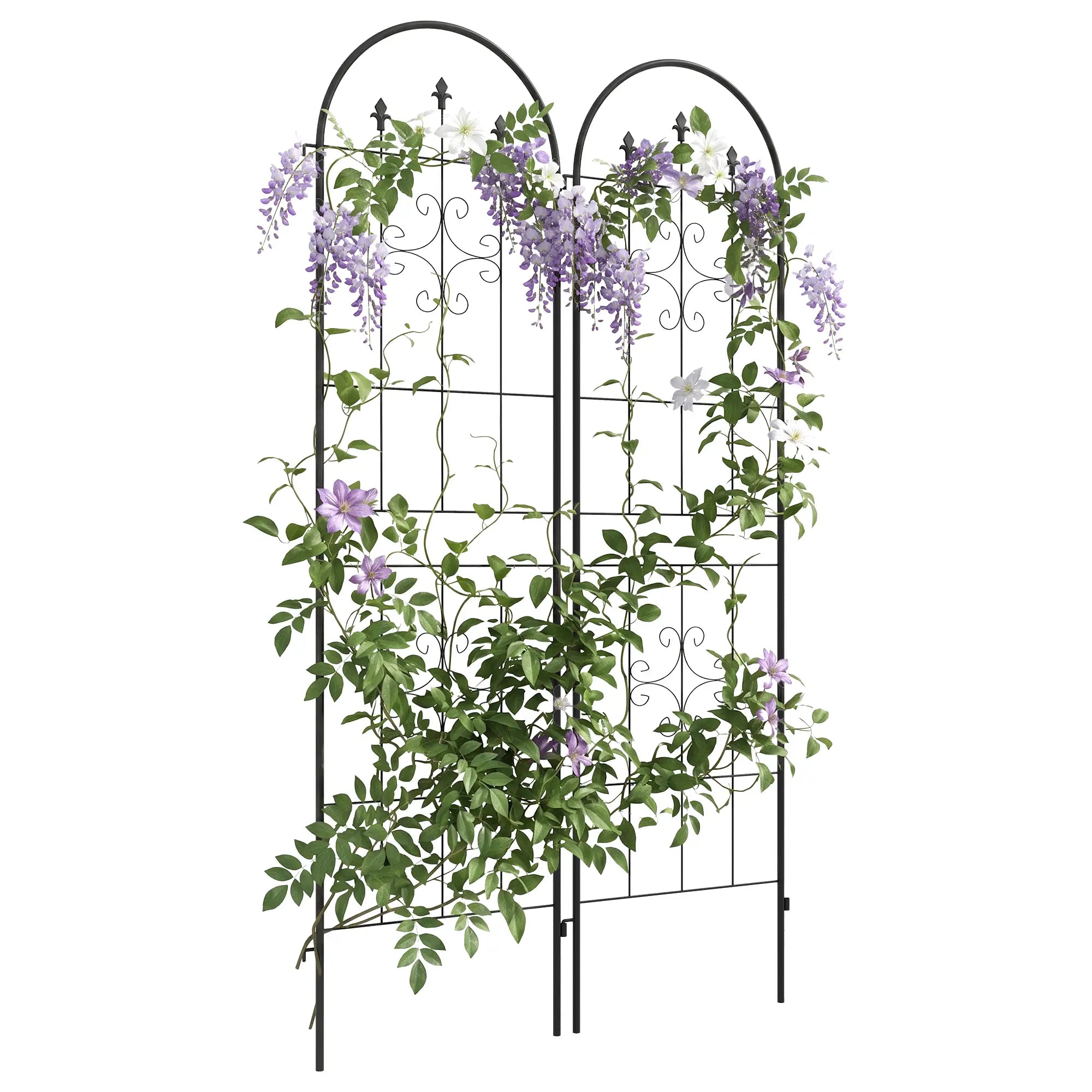 Metal Trellis Set of 2, Garden Support Frames, Arrow Design Plant Stands at Gallery Canada