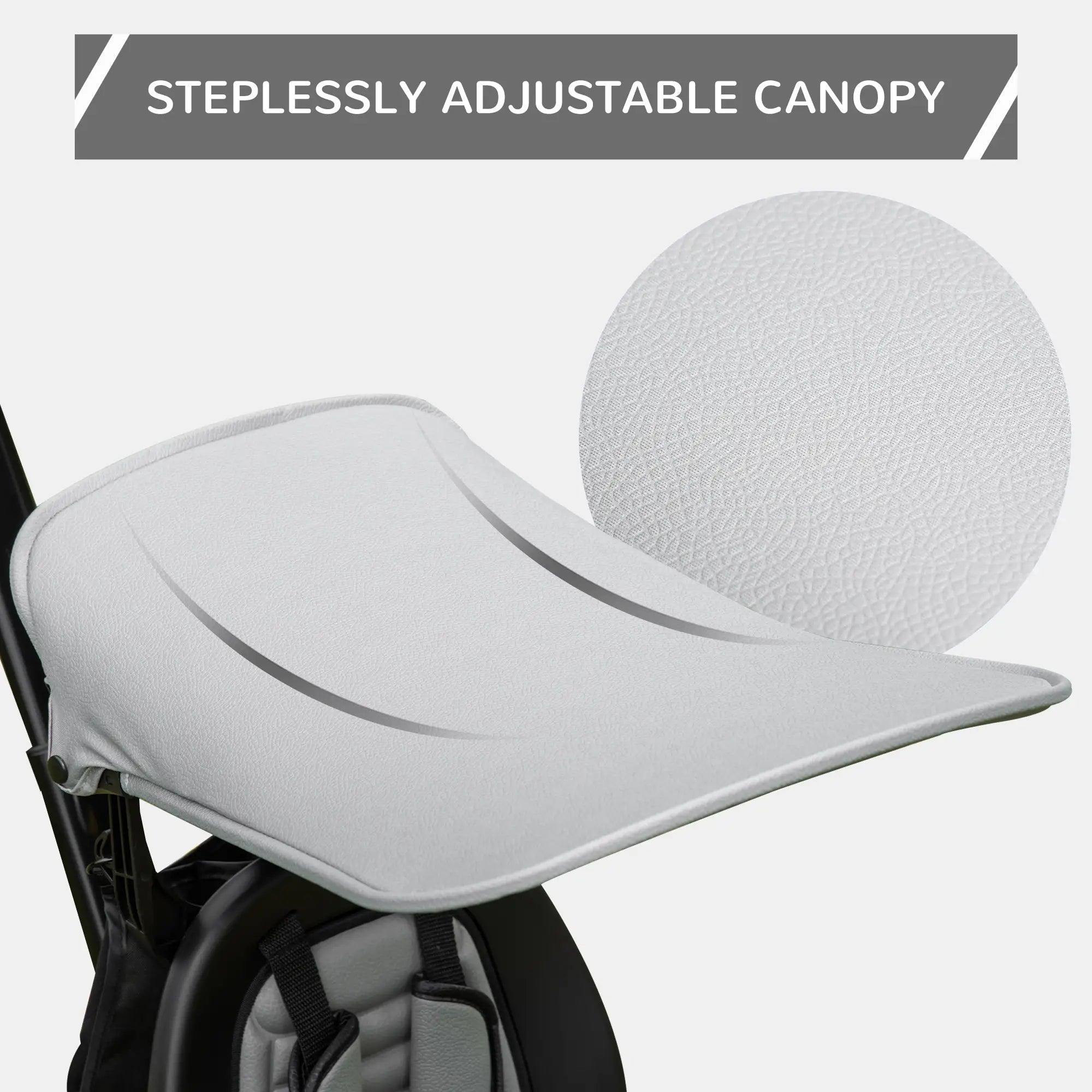 Kids Tricycle, 4 In 1 Trike, Adjustable Seat, Removable Canopy, Grey Tricycles for Kids at Gallery Canada