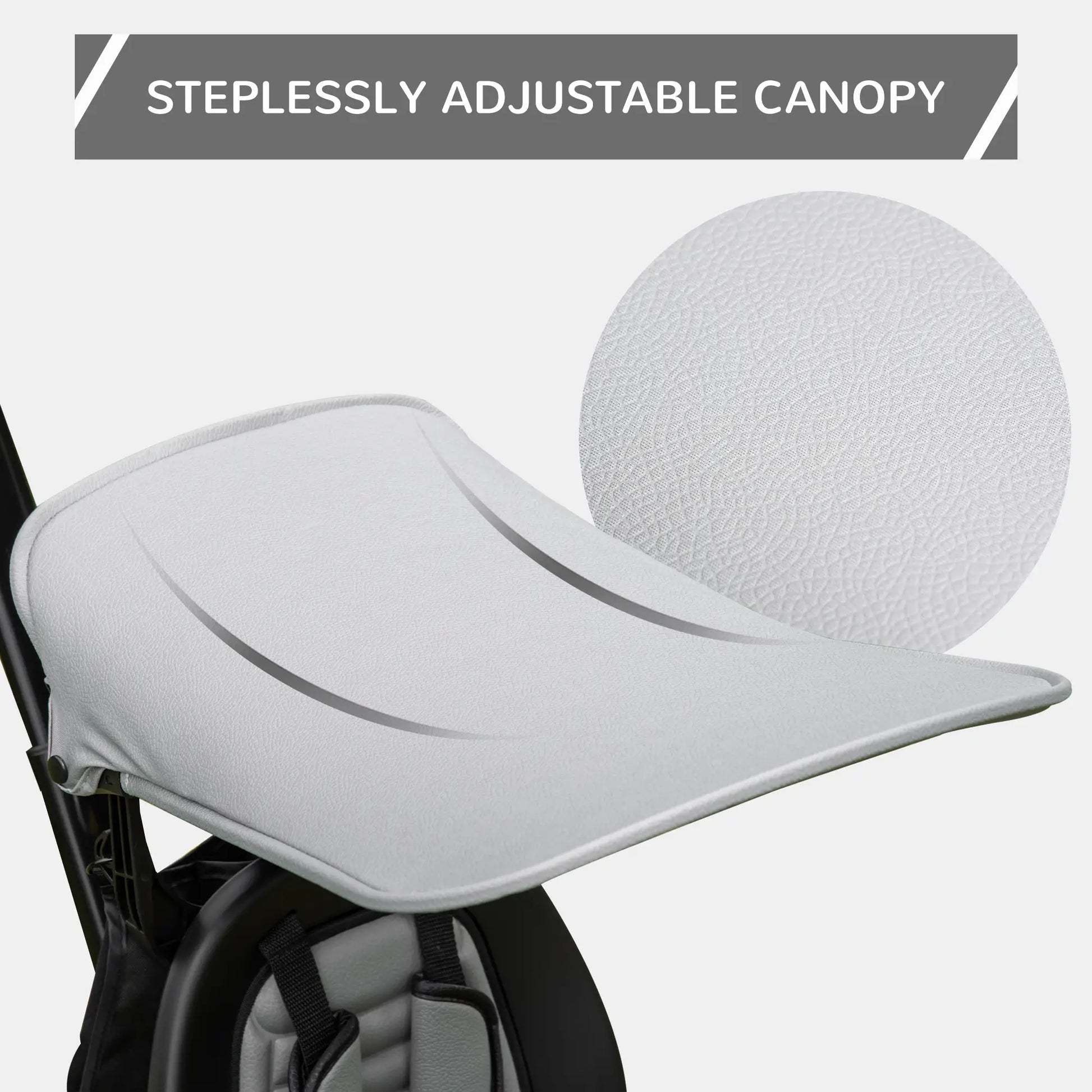 Kids Tricycle, 4 In 1 Trike, Adjustable Seat, Removable Canopy, Grey Tricycles for Kids at Gallery Canada