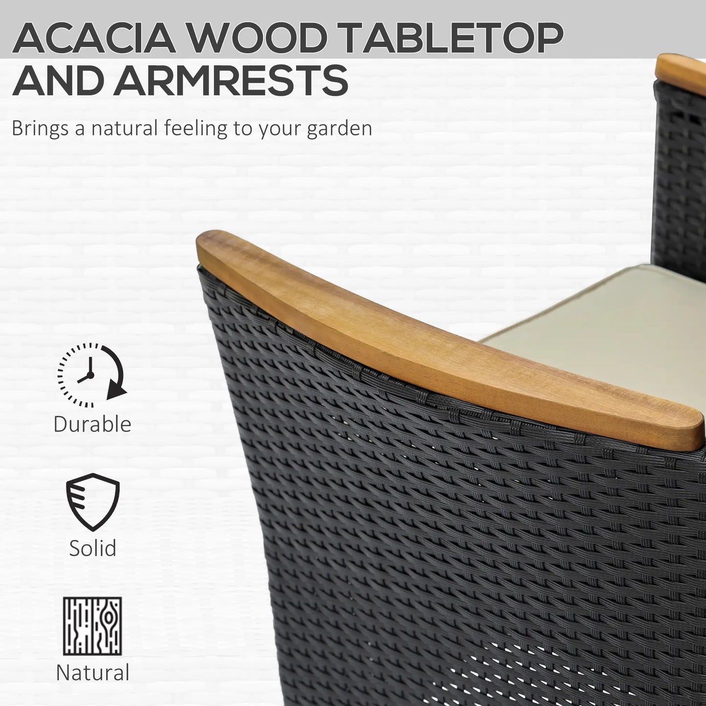 7-Piece Outdoor Dining Set, PE Wicker Rattan Patio Furniture, Glass Table Top Outdoor Dining Sets at Gallery Canada