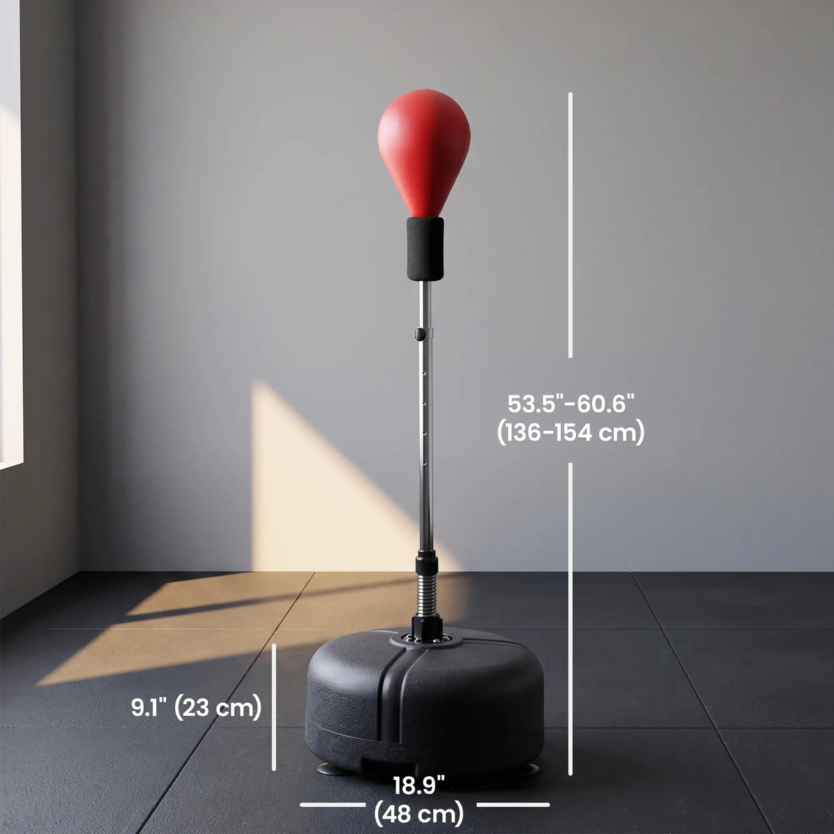 Adjustable Height Boxing Bag Set, 6 Suction Cups, Boxing Gloves, Exercise Training Strength Training Equipment at Gallery Canada