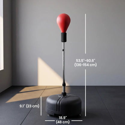 Adjustable Height Boxing Bag Set, 6 Suction Cups, Boxing Gloves, Exercise Training Strength Training Equipment at Gallery Canada