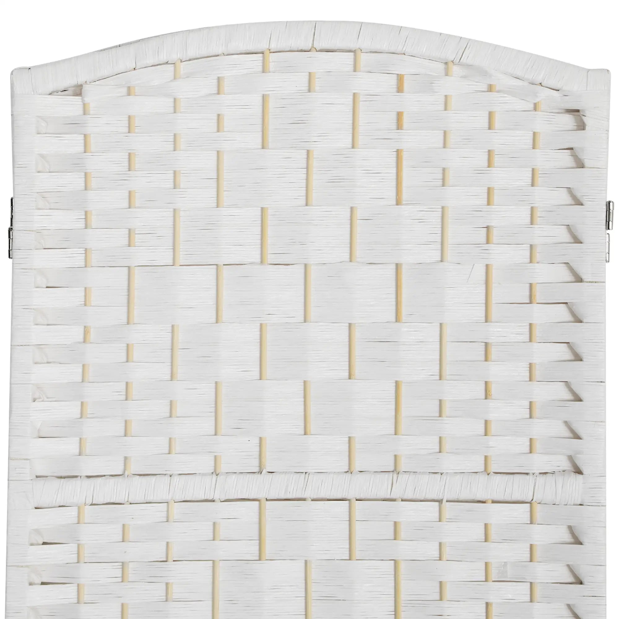 6ft 4-Panel Folding Room Divider, Wooden Frame, White Room Dividers at Gallery Canada