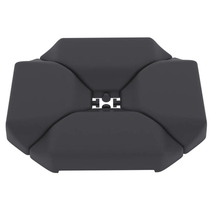 Cantilever Umbrella Base Weights, 4PCs, HDPE Water Or Sand Filled Umbrella Bases Black at Gallery Canada