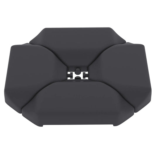 Cantilever Umbrella Base Weights, 4PCs, HDPE Water Or Sand Filled Umbrella Bases Black at Gallery Canada