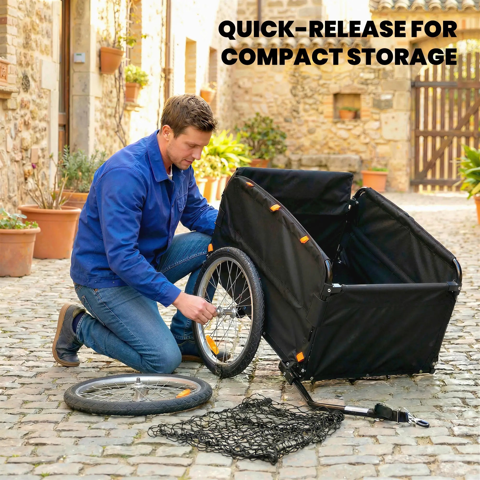 Bike Cargo Trailer, 45 Gal, 20