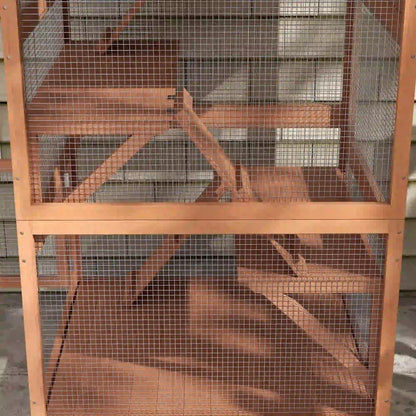 34" L Catio Outdoor Cat Enclosure, Wheels, Hammock, Platforms, Orange Outdoor Cat Enclosures at Gallery Canada
