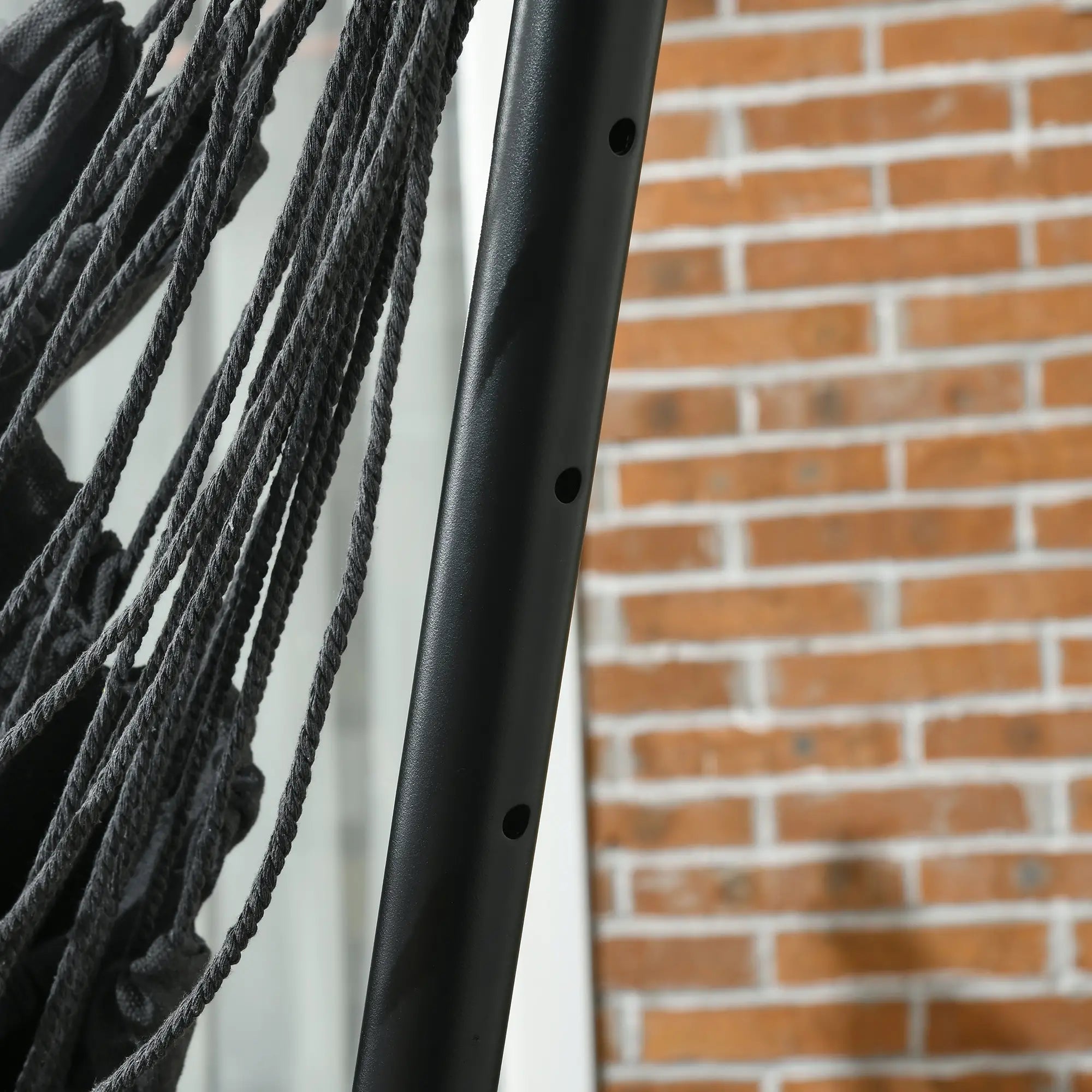 Outdoor Hammock Chair With Stand, Side Pocket And Headrest, Dark Grey Patio Swings with Stand at Gallery Canada