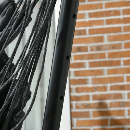 Outdoor Hammock Chair With Stand, Side Pocket And Headrest, Dark Grey Patio Swings with Stand at Gallery Canada