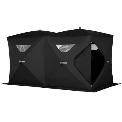 5-8 Person Pop-Up Ice Fishing Shelter, Portable Tent, Black Ice Fishing Tents at Gallery Canada