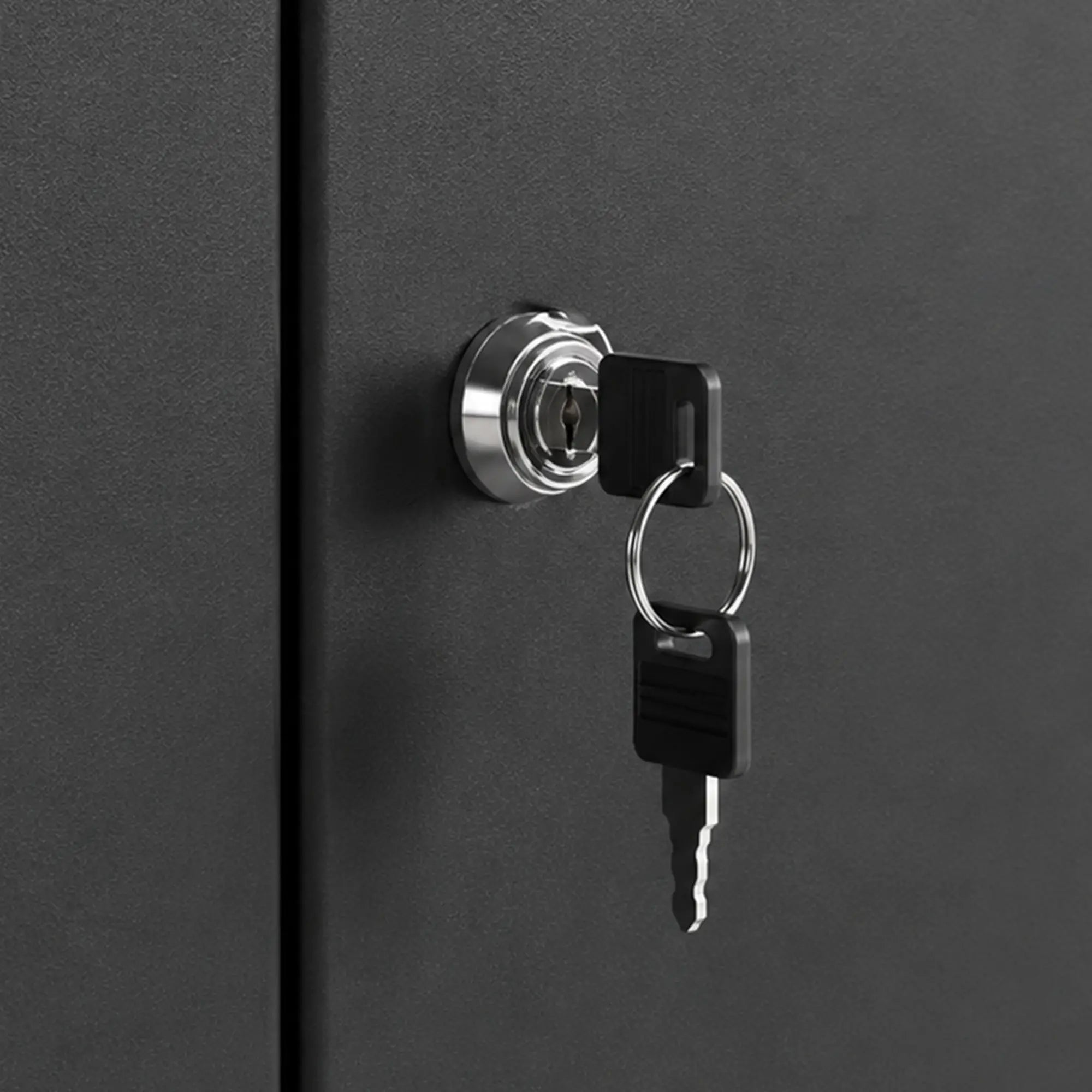 Metal Storage Cabinet With Locking Doors, 71