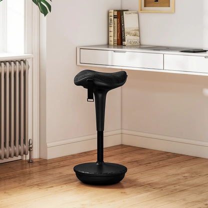 Swivel Standing Desk Chair, Adjustable Ergonomic Stool, Black Office Chairs at Gallery Canada