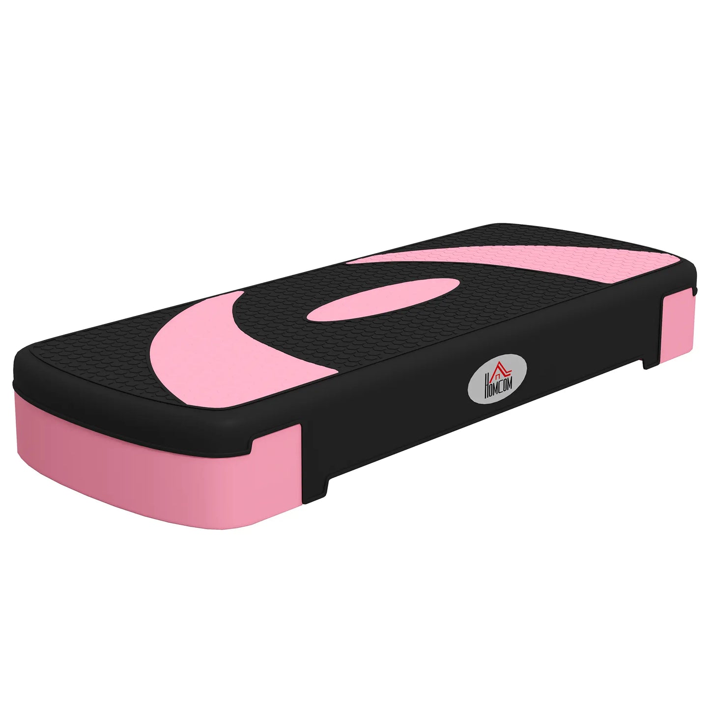 Adjustable Aerobic Stepper, Exercise Platform, 4"-6"-8", Pink Aerobic Equipment Pink, Black at Gallery Canada