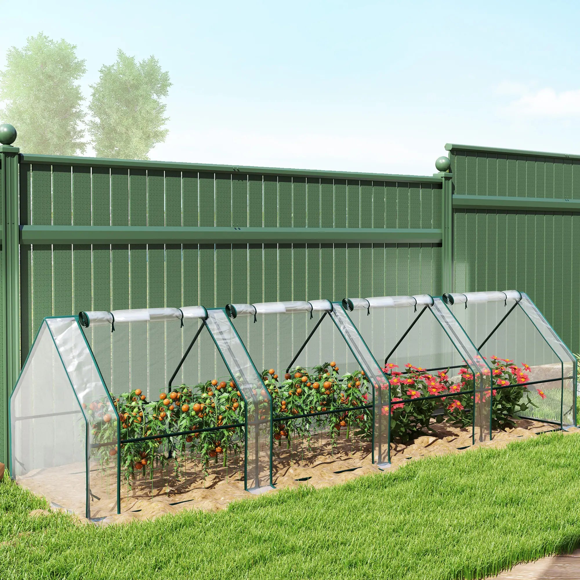 Portable Mini Greenhouse, Growing Tent, w/ Zippered Doors, Clear Greenhouses at Gallery Canada