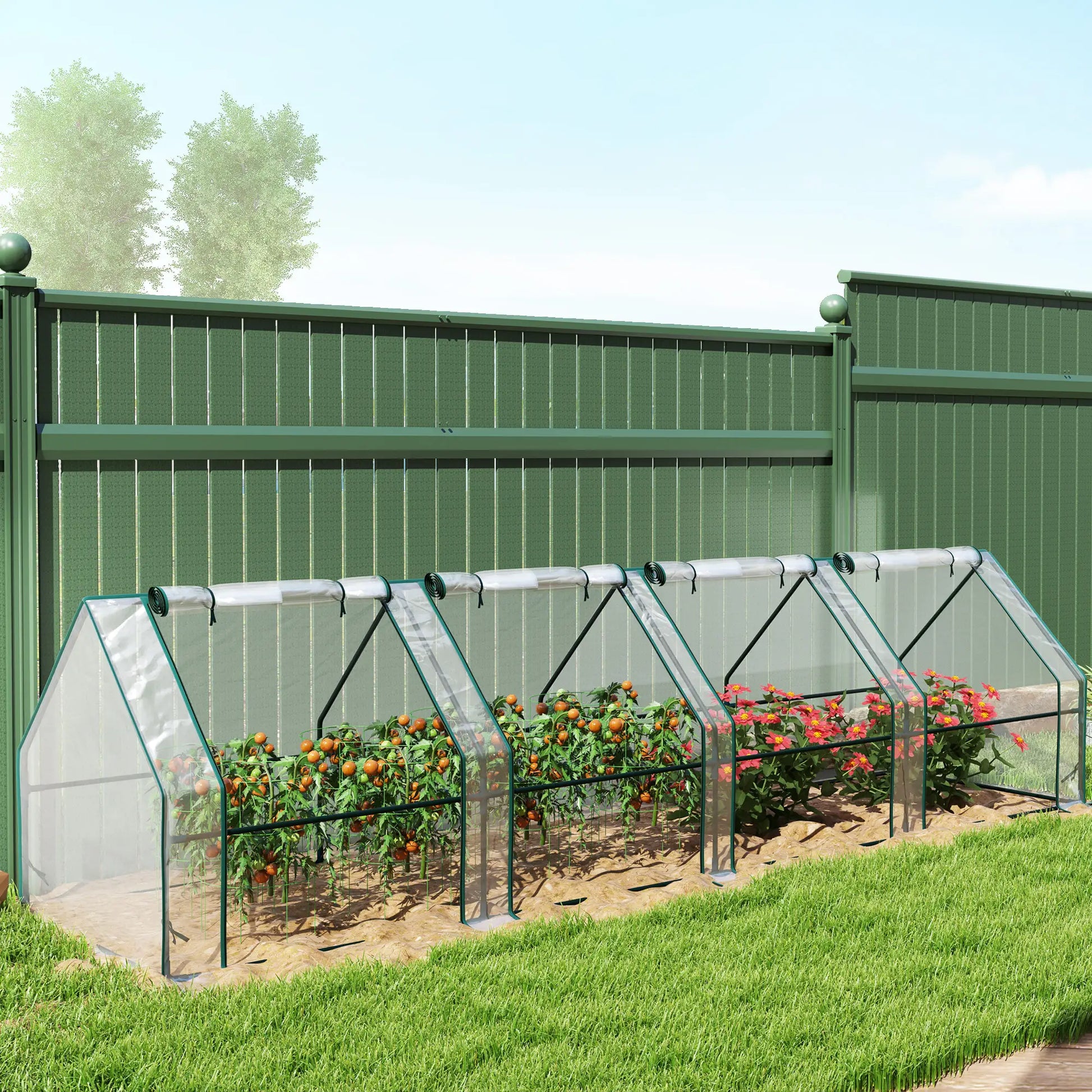 Portable Mini Greenhouse, Growing Tent, w/ Zippered Doors, Clear Greenhouses at Gallery Canada
