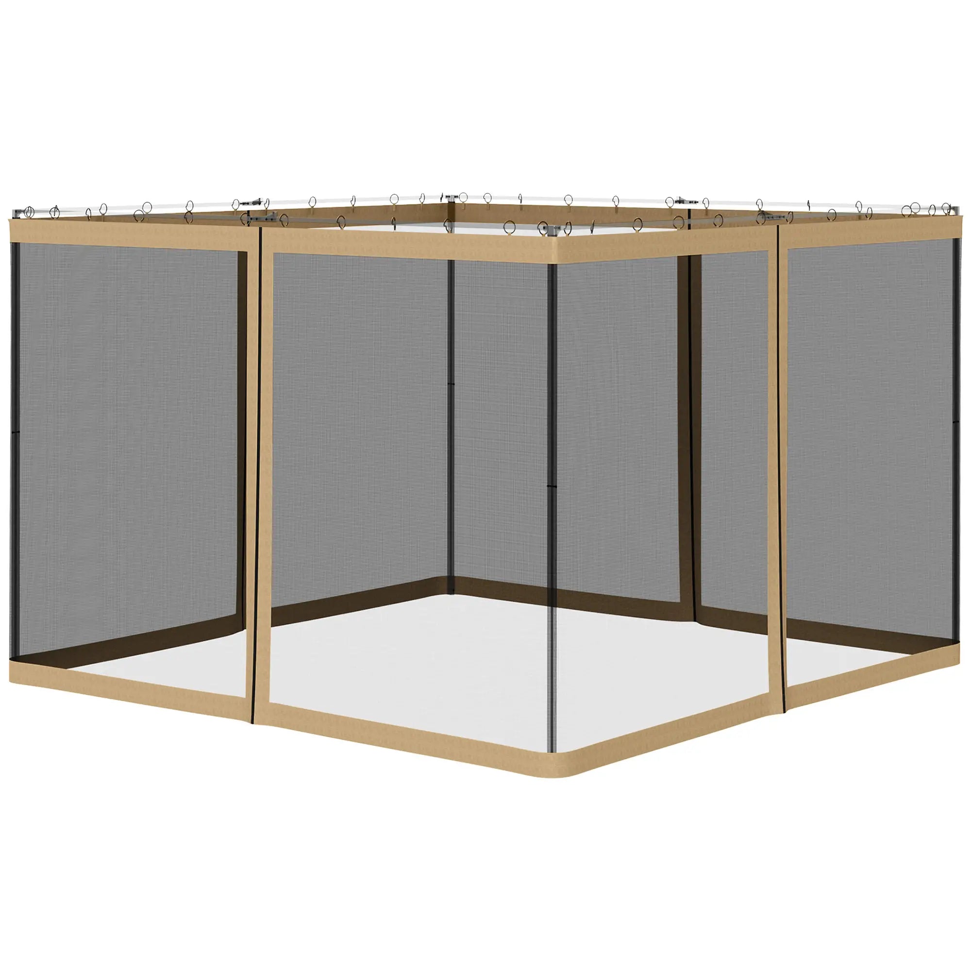 Gazebo Replacement Mosquito Netting, 10' x 10', Black Gazebo Sidewalls at Gallery Canada