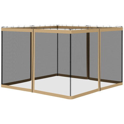 Gazebo Replacement Mosquito Netting, 10' x 10', Black Gazebo Sidewalls at Gallery Canada