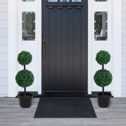 2 Ball Topiary Tree in Pot, Artificial Plant, Home Office Decor, Dark Green Artificial Trees at Gallery Canada