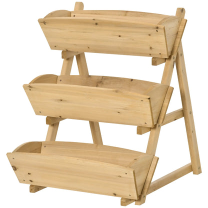 3 Tier Raised Garden Bed, Wooden Elevated Planter Box Kit Elevated Garden Beds at Gallery Canada