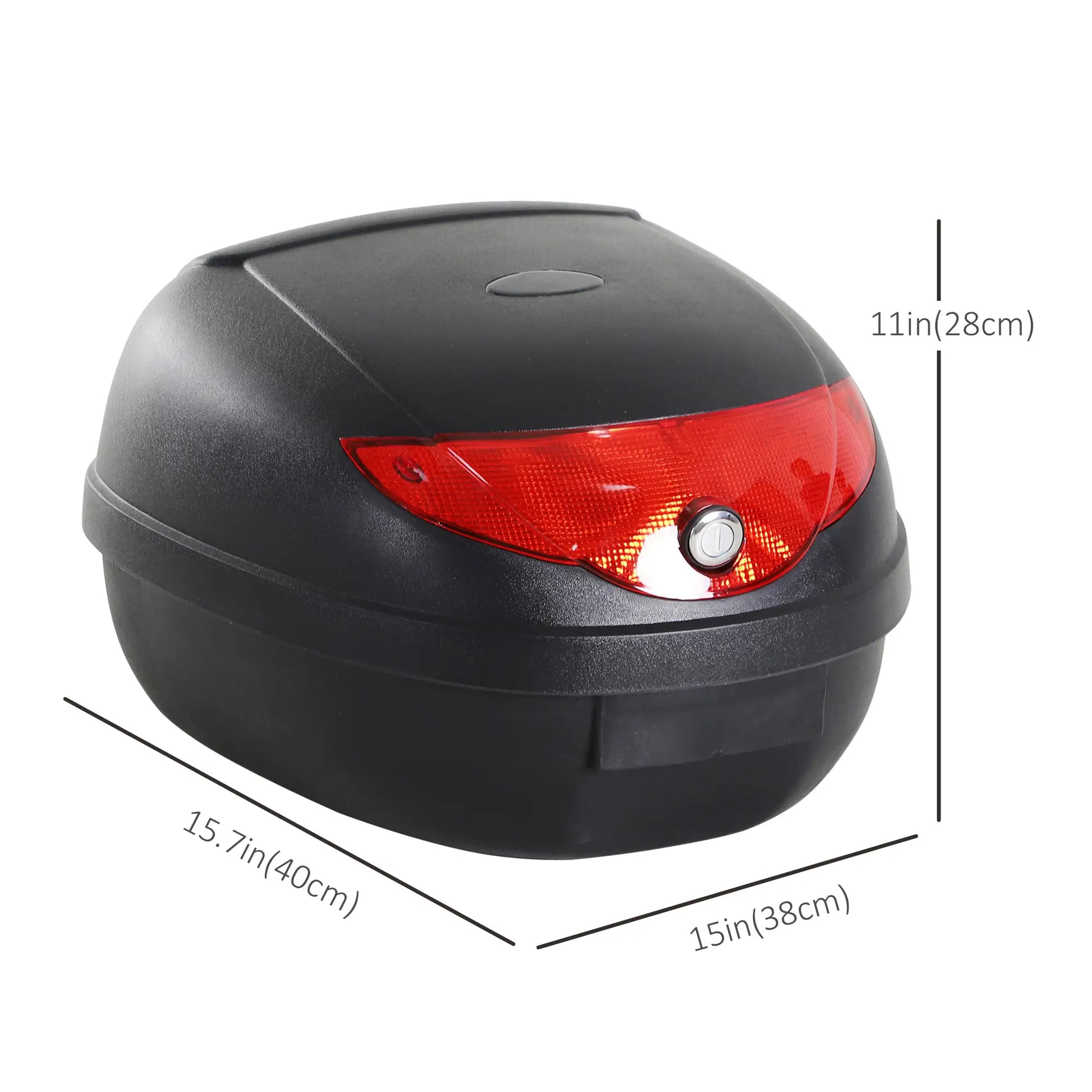 Detachable Scooter Motorcycle Trunk, 24L, Lockable, Black Automotive at Gallery Canada