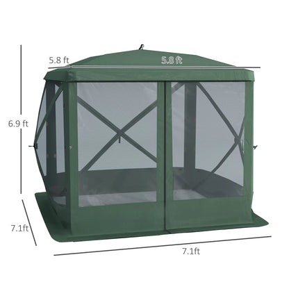 Pop-Up Tent, Foldable, Zippered Door, Ground Stakes, Fits 3-4 People, Green Pop Up Canopies at Gallery Canada