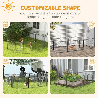 Dog Playpen with Gate, 12 Panels, 31.5"H Houses, Kennels & Pens at Gallery Canada