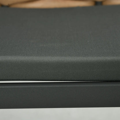 6-Piece Seat Cushion Pillows, Patio Chair Cushions with Ties, Charcoal Grey Patio Chair Cushions at Gallery Canada