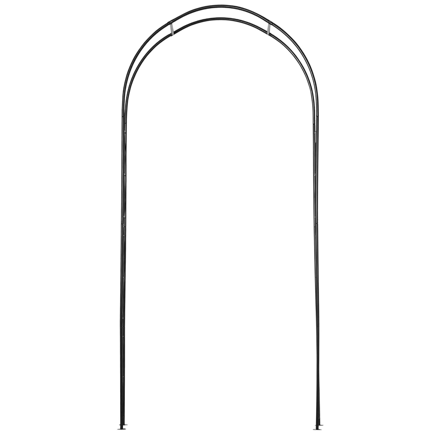 Vintage Garden Arch, 7.5FT Outdoor Metal Trellis, Black Garden Arches at Gallery Canada