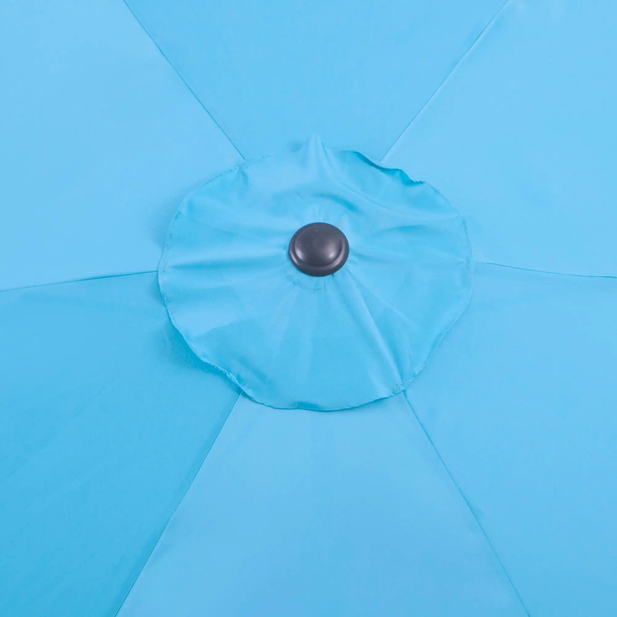 8.5' Round Aluminum Patio Umbrella, Tilt Canopy, 6 Ribs, Blue Sun Umbrellas at Gallery Canada