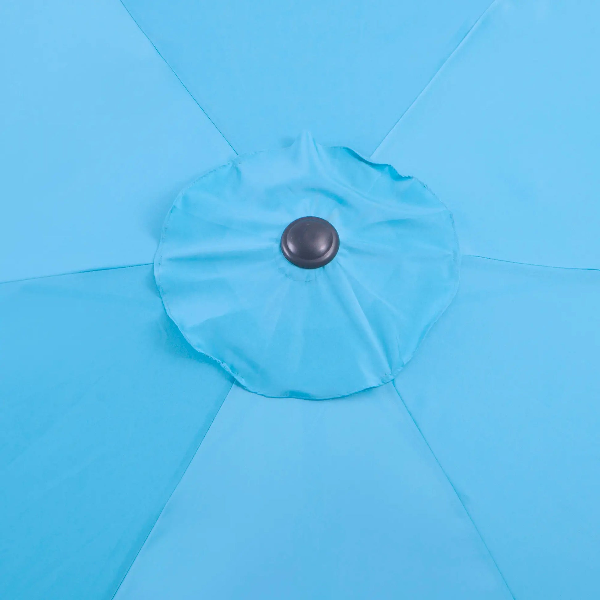 8.5' Round Aluminum Patio Umbrella, Tilt Canopy, 6 Ribs, Blue Sun Umbrellas at Gallery Canada