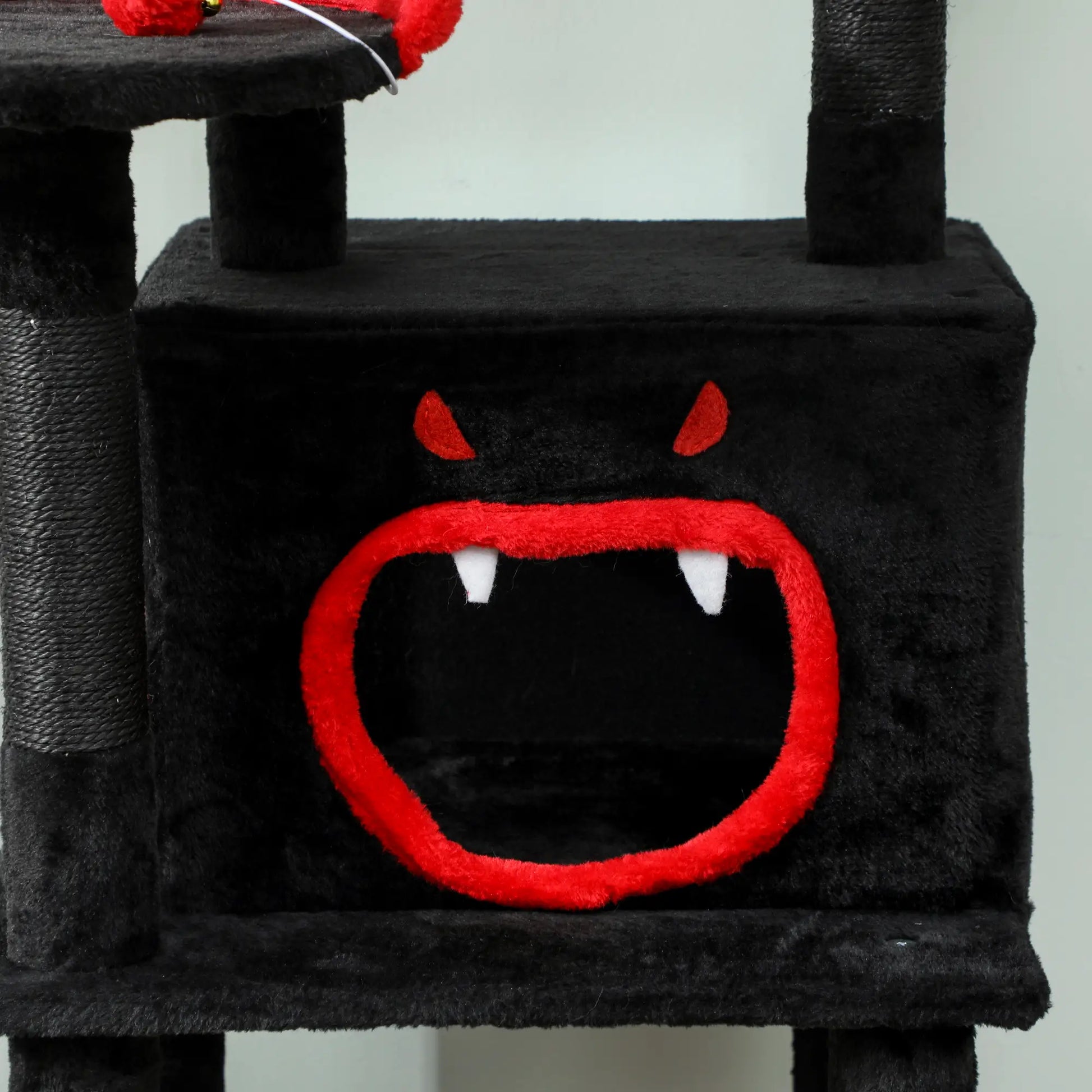 Gothic Cat Tree, 60" Tall, Coffin Bed, Scratching Posts, Black Cat Towers at Gallery Canada