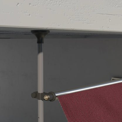 10' x 4' Manual Retractable Awning, Freestanding, UV Resistant, Wine Red Patio Awnings at Gallery Canada