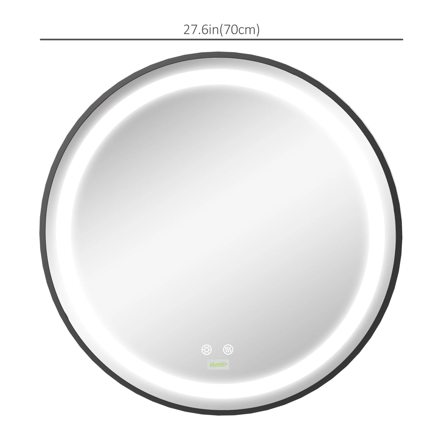 LED Bathroom Mirror, Dimmable Lighted Anti Fog, Plug-In, 28 Inch, 3 Color Bath Accessories at Gallery Canada