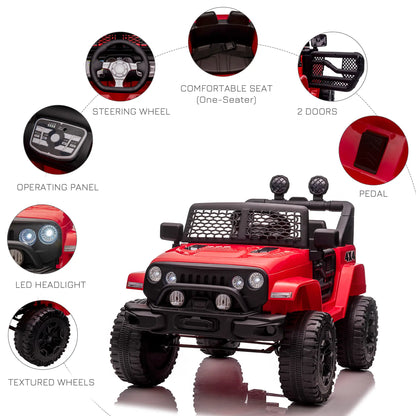 12V Kids Ride On Car, Off Road Truck, SUV Electric, Red Electric Toy Cars at Gallery Canada
