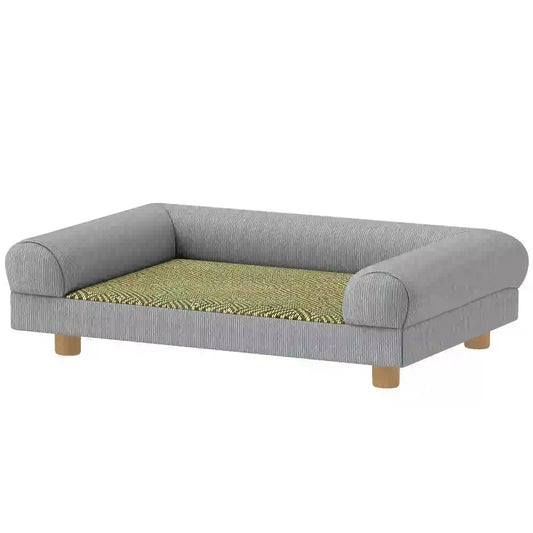 Pet Sofa, Dog Couch Bed for Small Dogs, Elevated with Solid Feet, Grey Dog Sofas Grey at Gallery Canada