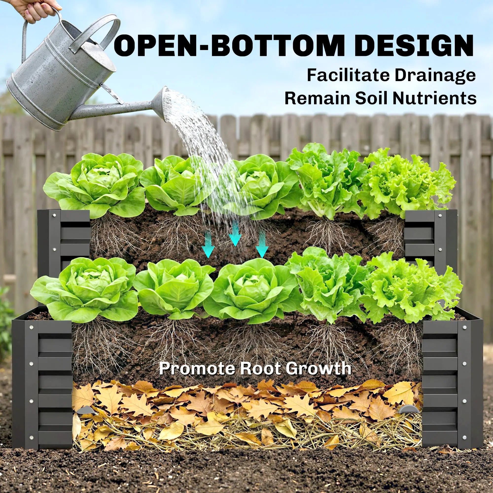2 Tier Raised Garden Bed, 47